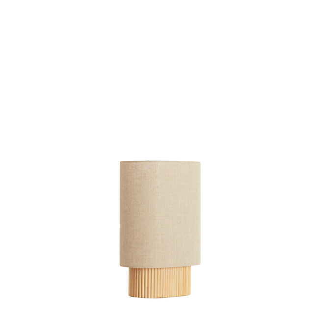 Light en Living Tafellamp 30x20x45 cm LASLO hout natural+linnen naturel