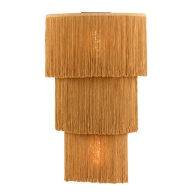 Light en Living Wandlamp 2L 33x14x59 cm MALAIKA bruin