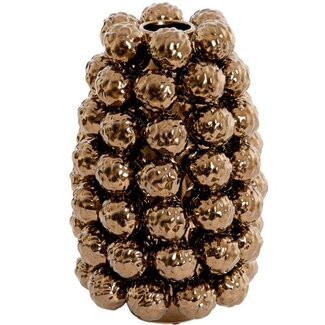 Light en Living Vaas deco Ø18,5x28 cm BUTANG keramiek metallic brons