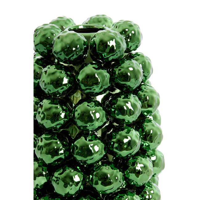 Light en Living Vaas deco Ø16x24,5 cm BUTANG keramiek metallic groen