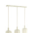 Light en Living Hanglamp 3L 80x21x34 cm TUFIA linnen cream
