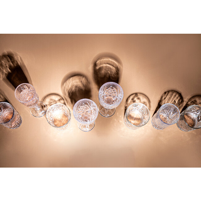 PTMD Whisky glas Crystal clear rond -  6 stuks