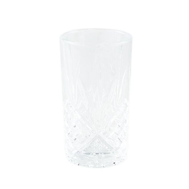 PTMD Longdrink glas Crystal clear rond - 6 stuks