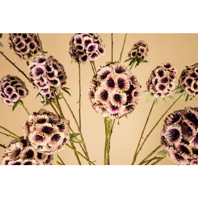 PTMD Kunsttak Garden Flower roze scabiosa