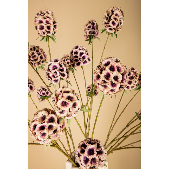 PTMD Kunsttak Garden Flower roze scabiosa
