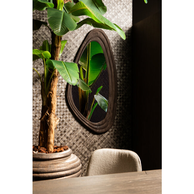 PTMD Spiegel Santin Bruin mango wood organic triangle