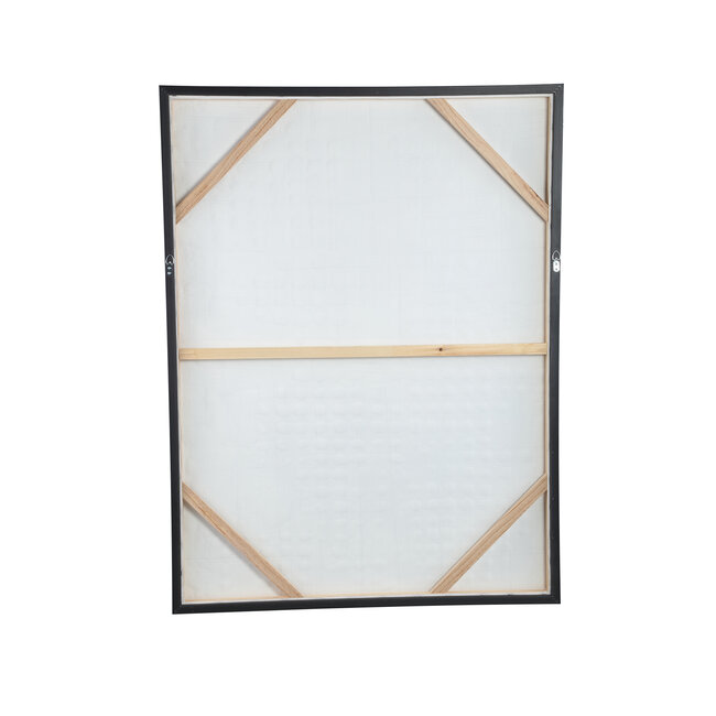 PTMD Schilderij Pathe Brown canvas rough pattern rechthoek