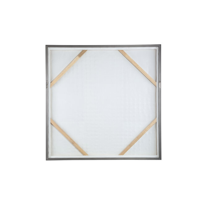 PTMD Schilderij Pathe Brown canvas rough pattern vierkant