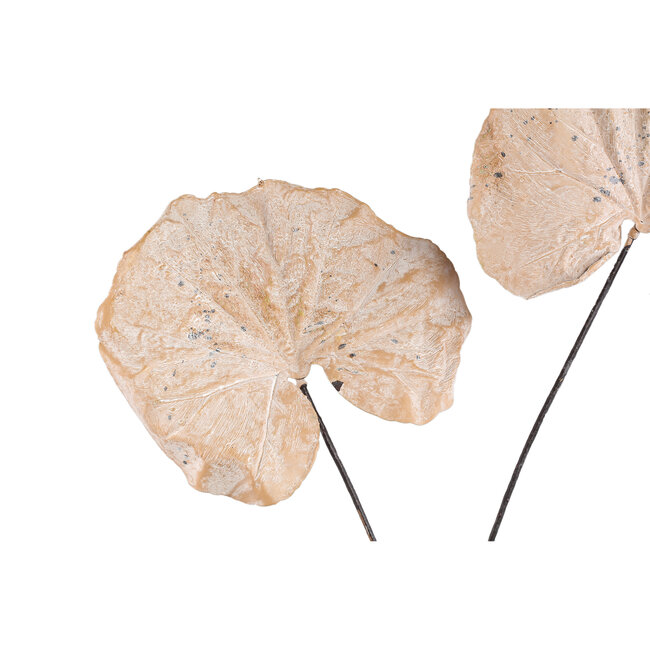 PTMD Kunsttak Leaves Plant Cream monstera leaf spray