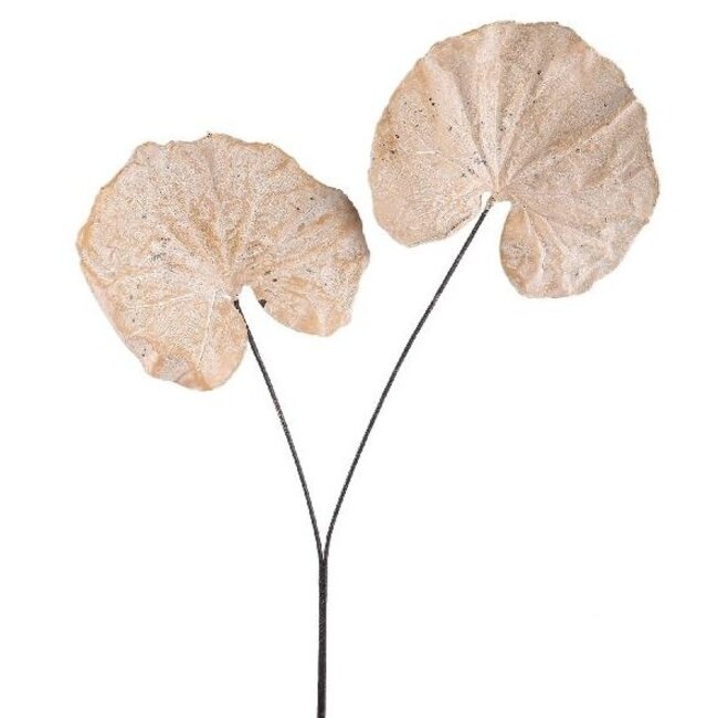 PTMD Kunsttak Leaves Plant Cream monstera leaf spray