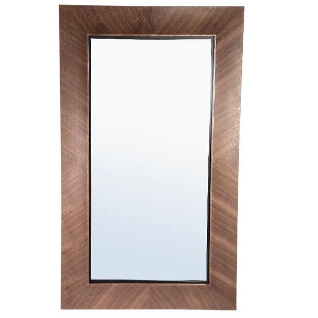 PTMD Spiegel Gezzy Natural wooden curl frame rechthoek