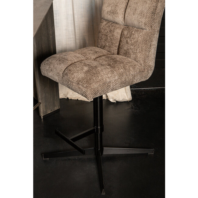 PTMD Barstoel Milan stone in hoogte verstelbaar