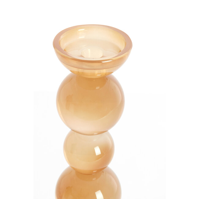 Light en Living Kaarsenhouder Ø9,5X34 cm ITINGA glas melk amber