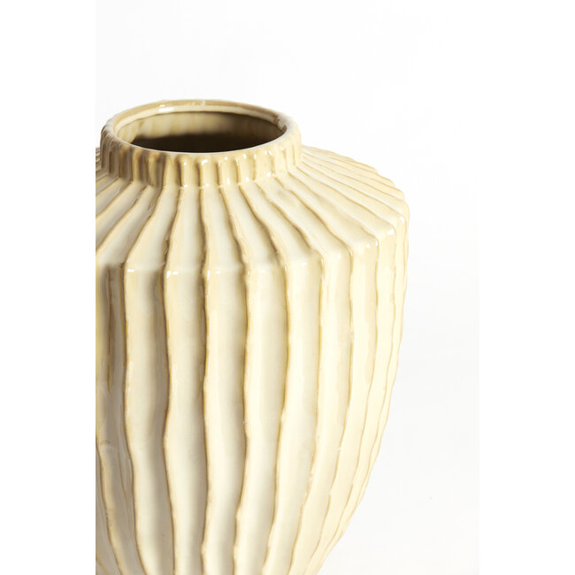 Light en Living Vaas deco Ø30X32 cm TALEA keramiek zand-beige