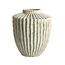 Light en Living Vaas deco Ø30X32 cm TALEA keramiek olijfgroen-creme