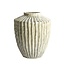 Light en Living Vaas deco Ø32X40 cm TALEA keramiek olijfgroen-creme