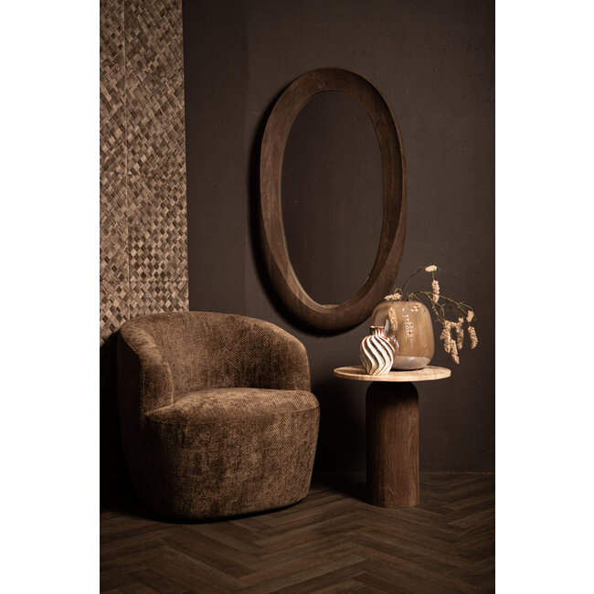 PTMD Spiegel Noam Bruin mango ovaal