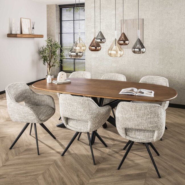 WoonStijl Armstoel Spring draaibaar eagle gebroken wit