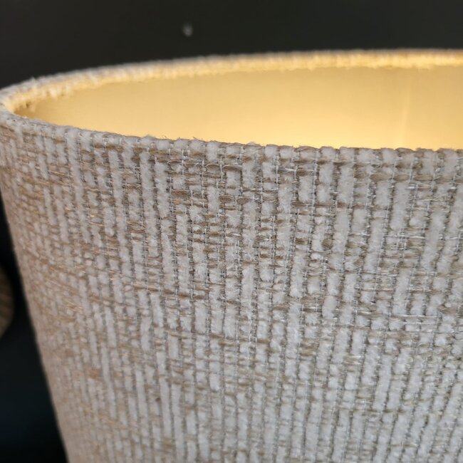 Light en Living Kap ovaal recht smal hoog 38-17,5-28 cm RIF  zand