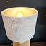 Light en Living Kap ovaal recht smal hoog 30-15-25 cm RIF  zand