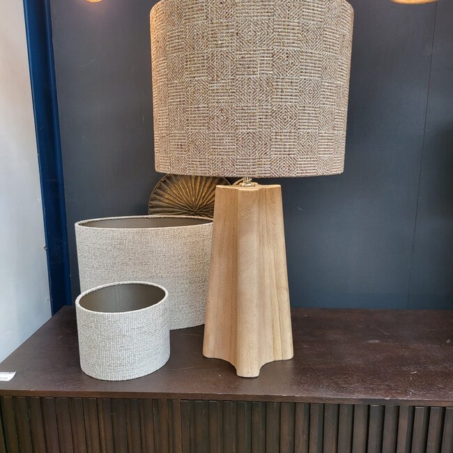 Light en Living Kap cilinder 40-40-30 cm RAVI bruin