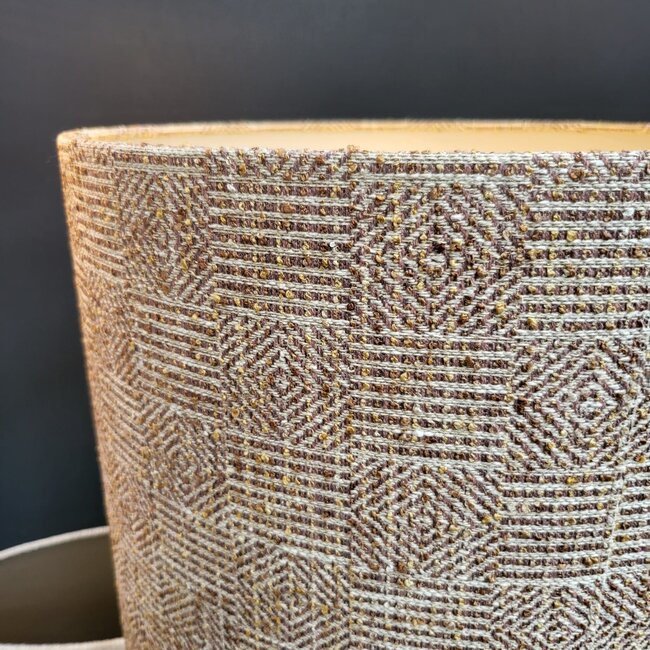 Light en Living Kap cilinder 40-40-30 cm RAVI bruin