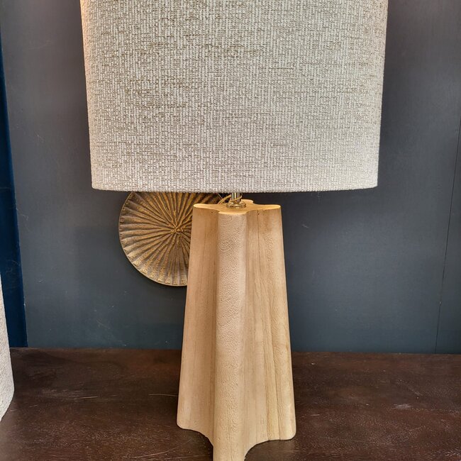 Light en Living Kap ovaal recht smal hoog 45-21-32 cm RIF  zand