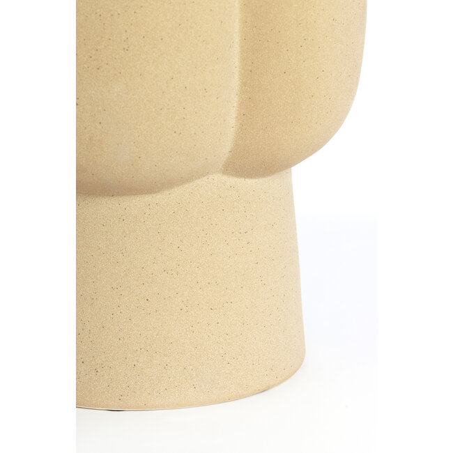 Light en Living Sidetable Ø34,5X45 cm JUNTO keramiek mat zand