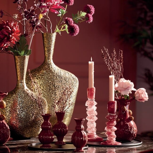 Light en Living Kandelaar Ø11,5X23 cm ESTINA rood