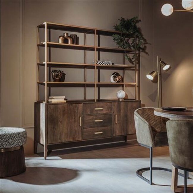 Tower Living Boekenkast Belvedere 2 deurs 3 lades – 180 cm