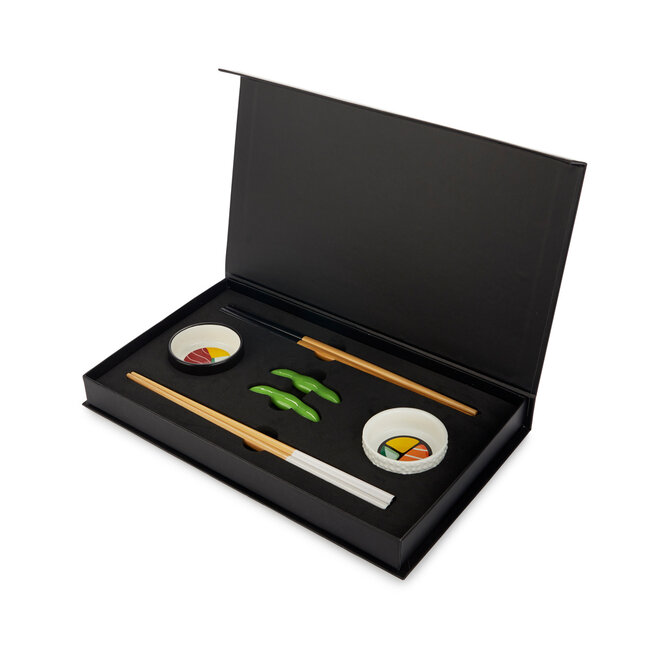 Balvi Sushi set Oishii wit/zwart keramiek