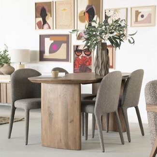 Eleonora Eettafel Dex 180x90 cm - bruin