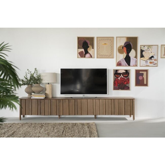Eleonora TV meubel Jake 6 drs. - bruin