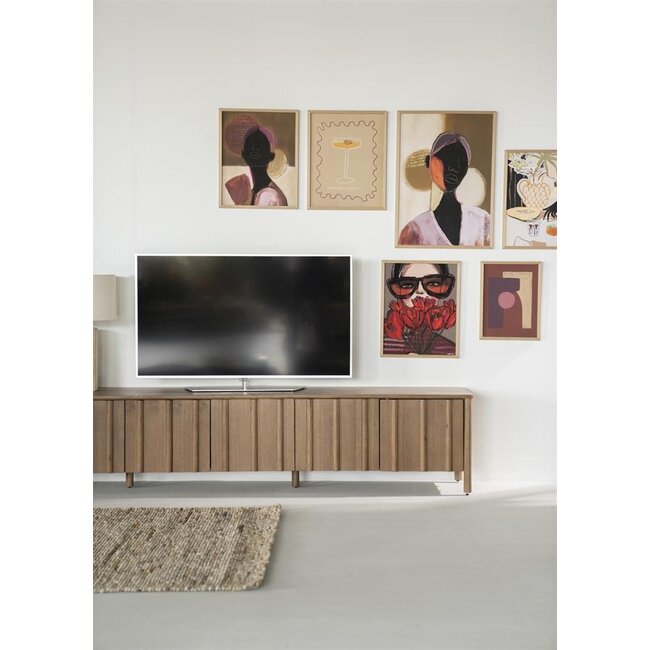 Eleonora TV meubel Jake 6 drs. - bruin