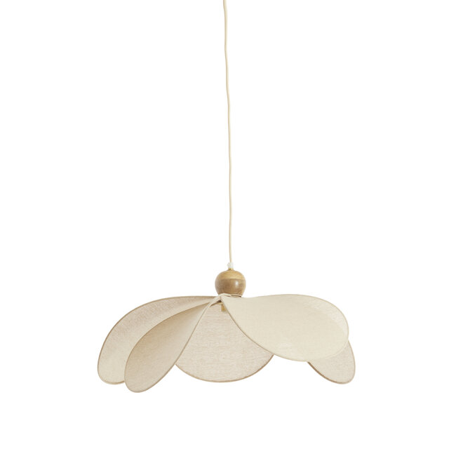Light en Living Hanglamp Ø60x30 cm LAVRIRIA natural+hout
