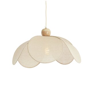 Light en Living Hanglamp Ø50x28 cm LAVRIRIA natural+hout