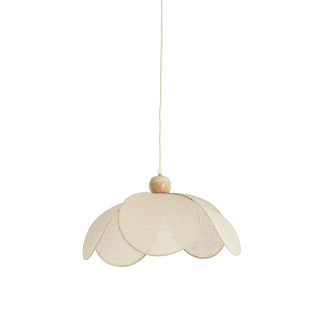 Light en Living Hanglamp Ø50x28 cm LAVRIRIA natural+hout