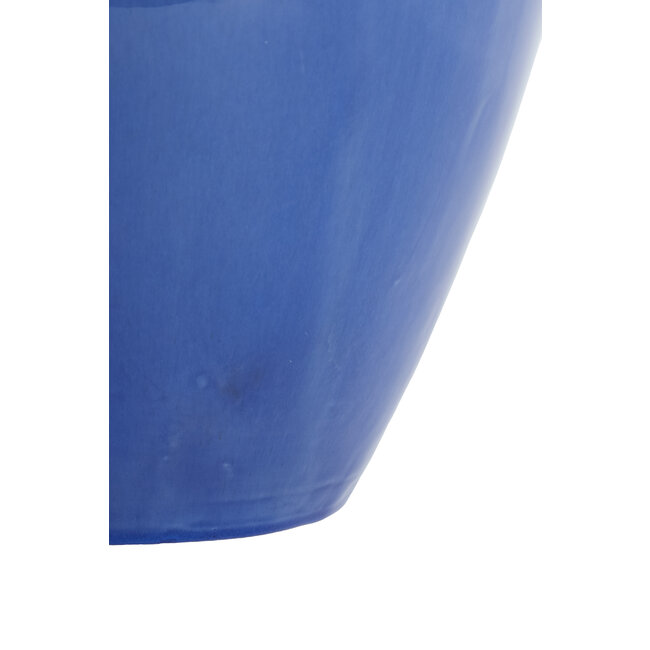 Light en Living Vaas deco Ø32x43,5 cm LOVRO keramiek donkerblauw