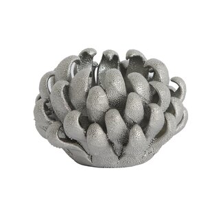 Light en Living Theelicht Ø10,5x7,5 cm SERINA porselein zilver