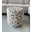 Light en Living Poef Ø40x44 cm DAVONTE taupe+beige