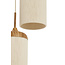 Light en Living Hanglamp 3L Ø35x32 cm DANIALO hout print naturel+touw crème