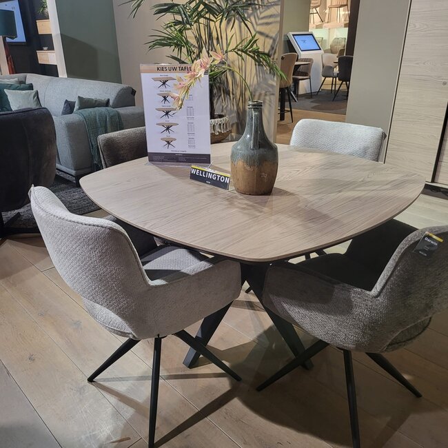 WoonMax Eettafel Wellington Deens vierkant Lamulux - Diverse afmetingen en kleuren