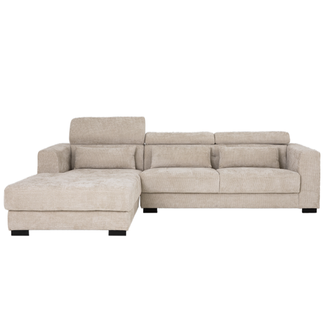 Tower Living Bank Brighton - 3 zits + Chaise Longue Links - Ivory 15