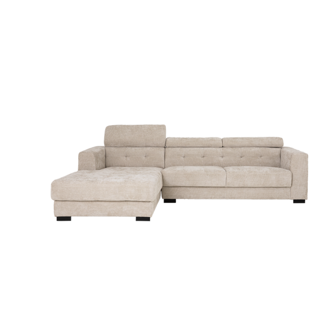 Tower Living Bank Brighton - 3 zits + Chaise Longue Links - Ivory 15