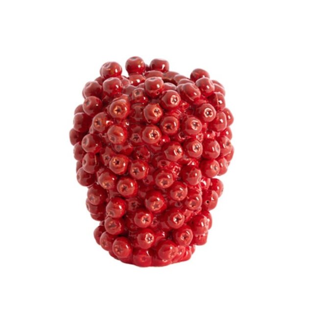 Light en Living Vaas deco Ø15X17,5 cm BERRIES keramiek rood