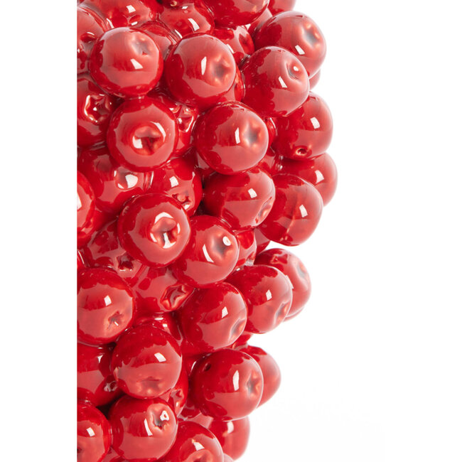 Light en Living Vaas deco Ø20X22,5 cm BERRIES keramiek rood