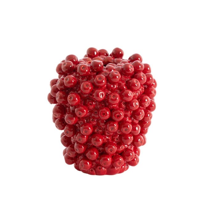 Light en Living Vaas deco Ø20X22,5 cm BERRIES keramiek rood