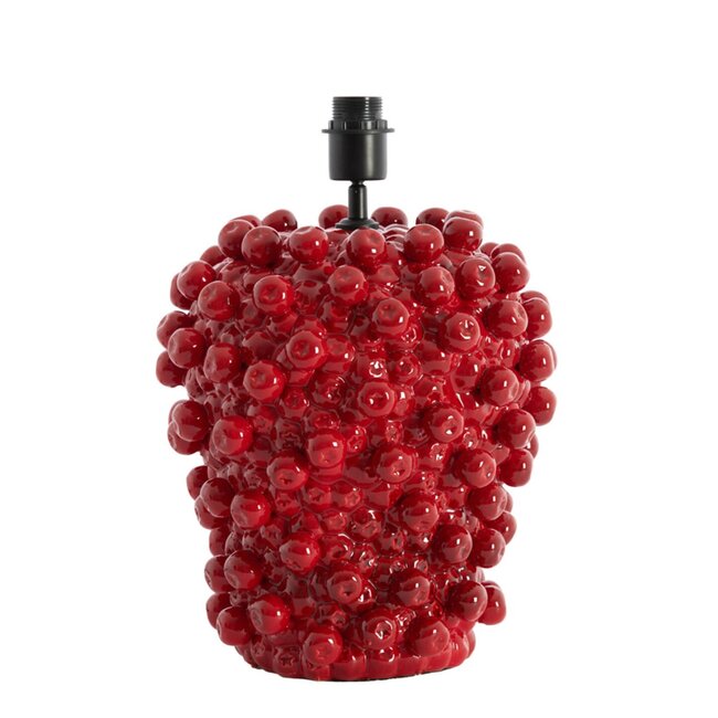 Light en Living Lampvoet Ø31,5x35 cm BERRIES keramiek rood