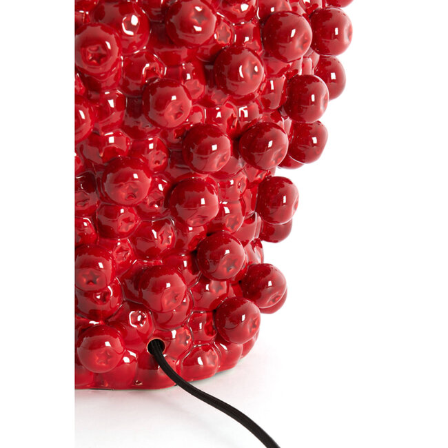 Light en Living Lampvoet Ø31,5x35 cm BERRIES keramiek rood