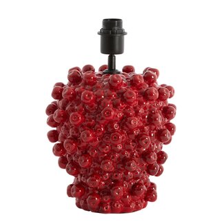 Light en Living Lampvoet Ø25,5x27 cm BERRIES keramiek rood